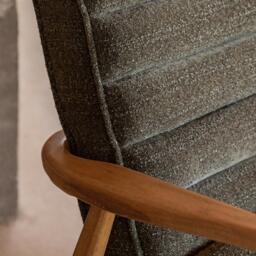 Datsun Armchair Green Boucle - thumbnail 4