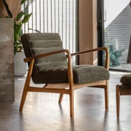 Datsun Armchair Green Boucle - thumbnail 1