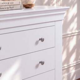 Provence 3 drawer chest in white - thumbnail 4