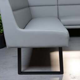 Jupiter Corner Bench in Light Grey RHF - thumbnail 4