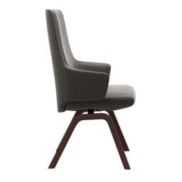 Stressless Vanilla High Back Dining Chair with Contemporary Base - thumbnail 6