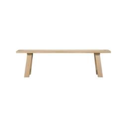 Tetbury Trestle Bench in Natural Oak - thumbnail 1