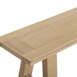 Tetbury Trestle Bench in Natural Oak - thumbnail 3
