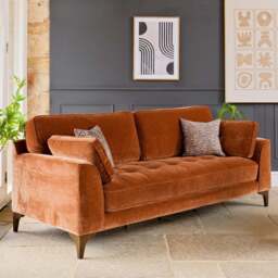 Hartpury 3 Seater Sofa in Rust - thumbnail 3