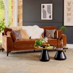 Hartpury 3 Seater Sofa in Rust - thumbnail 2