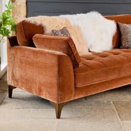 Hartpury 3 Seater Sofa in Rust - thumbnail 4
