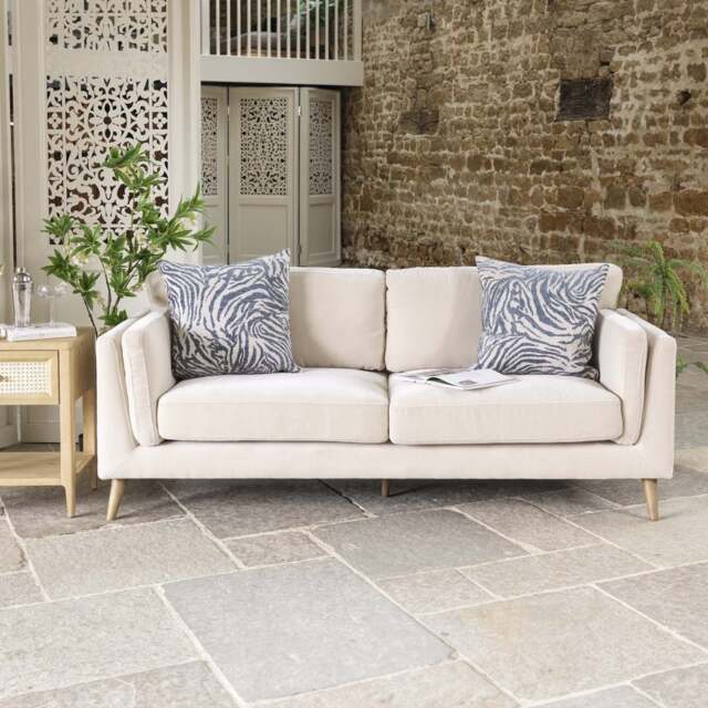 Harris 3 Seater Sofa in Oatmeal - image 1