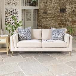 Harris 3 Seater Sofa in Oatmeal - thumbnail 1