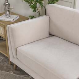 Harris 3 Seater Sofa in Oatmeal - thumbnail 6