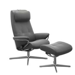 Stressless Berlin High Back Recliner with Cross Base - Stressless Fabrics - thumbnail 2