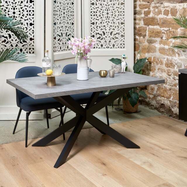 Jupiter Faux Concrete Dining Table 150cm - image 1
