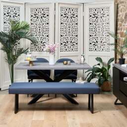 Jupiter Faux Concrete Dining Table 150cm - thumbnail 3