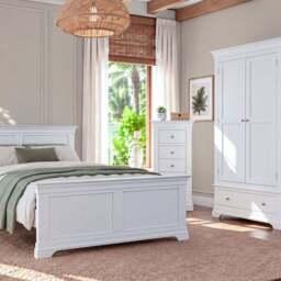 Provence Double Bedframe in white - thumbnail 2