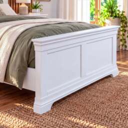 Provence Double Bedframe in white - thumbnail 3