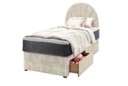 Celine Plush Modern Divan Bed Frame with Storage Base Option! - thumbnail 3