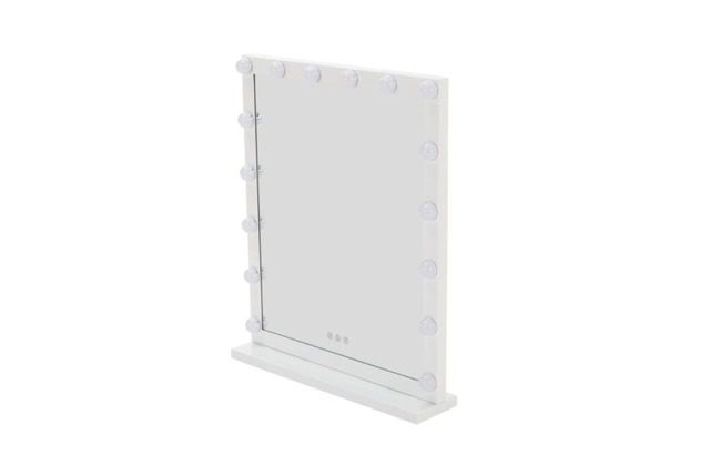 Hollywood Style Rectangular LED Lighted Makeup Mirror with Touch Control - image 1