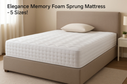 PRICE DROP! Elegance Memory Foam Sprung Mattress - 5 Size Options, Pressure Relief & Cool Touch - thumbnail 6