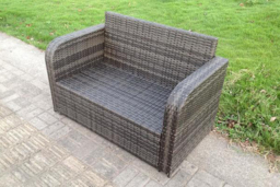 2-Seater Rattan Garden Sofa - thumbnail 2