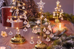 Luxury Crystal LED Christmas Tree Table Lamp - Battery Operated, Modern Festive Lighting (3 Sizes, Warm or Cool White) - thumbnail 8
