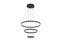 Modern 3-Ring LED Ceiling Light with Dimmable Remote - Adjustable Lighting & Contemporary Shape - thumbnail 5