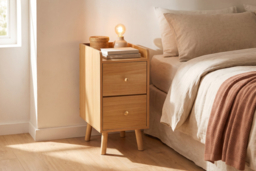 Bedside Table with Two Drawers - thumbnail 6