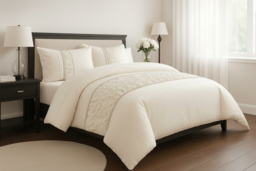 Luxury Embellished Diamond Ruffle Lace Bedding Set - Soft & Durable Polycotton - thumbnail 6