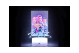 Kpop Demon Hunters  LED Table Night Light - 16-Colour Dimmable Mood Lamp with Remote, Acrylic Display, USB/Battery Powered - thumbnail 5