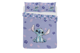 Disney Lilo & Stitch Polycotton Reversible Bedding Set - Soft, Machine Washable Duvet Cover with Pillowcase - Single or Double