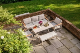 Seville 7-Seater Modern Aluminium Garden Sofa Set - Weather-Resistant Outdoor Lounge - thumbnail 1