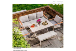 Seville 7-Seater Modern Aluminium Garden Sofa Set - Weather-Resistant Outdoor Lounge - thumbnail 6