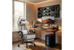 ECOFURNIX Ergonomic Office Chair with Lumbar Massage & Adjustable Features - Metal Frame, Scandinavian Style - thumbnail 5