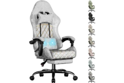 ECOFURNIX Ergonomic Office Chair with Lumbar Massage & Adjustable Features - Metal Frame, Scandinavian Style - thumbnail 6