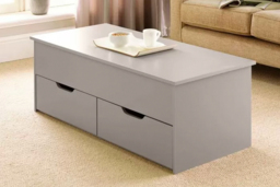 Bruges Storage Coffee Table - MDF Wood, Lift-Top, Drawers, Contemporary, 115cm