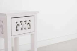 Chic French-Style Slim Accent White Console Table with Drawer - thumbnail 7