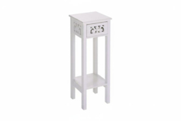 Chic French-Style Slim Accent White Console Table with Drawer - thumbnail 6
