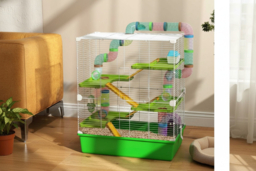 Hamster Cage for Small Pets - Portable Multi-Level Home, Easy Clean & Chew-Resistant, For Hamsters, Guinea Pigs, Gerbils - thumbnail 6