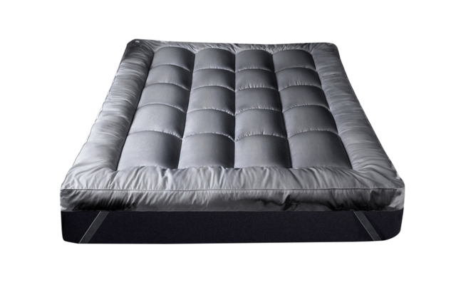 Grey 4-inch Microfibre Mattress Topper - 5 Sizes - image 1