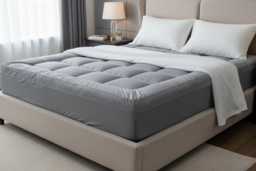 Grey 4-inch Microfibre Mattress Topper - 5 Sizes - thumbnail 6