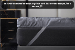 Grey 4-inch Microfibre Mattress Topper - 5 Sizes - thumbnail 4