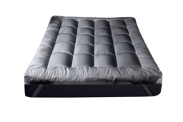 Grey 4-inch Microfibre Mattress Topper - 5 Sizes