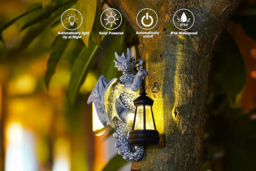 Solar LED Dragon Tree Hugger - Weatherproof Outdoor Garden Light - thumbnail 7