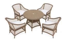 Provence Rattan Garden Set with Table, Cushions & Weather Cover - 3 Size Options - thumbnail 3