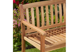 Acacia Wood Outdoor Garden Bench - Weather-Resistant, Eco-Friendly, 2-Seater - thumbnail 7