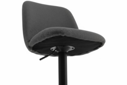 Set of 2 Modern Swivel Bar Stools with High Cushioned Backrest - thumbnail 8