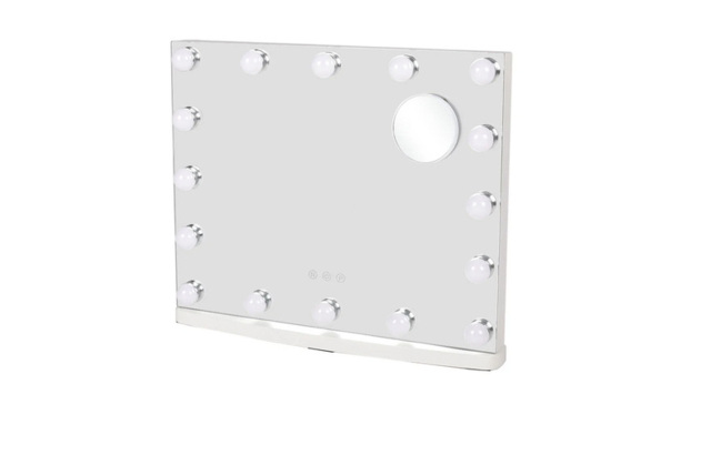 Rectangle Hollywood LED Vanity Mirror with 16 Bulbs - image 1