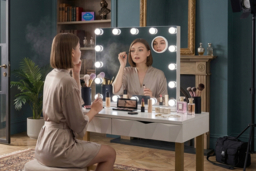 Rectangle Hollywood LED Vanity Mirror with 16 Bulbs - thumbnail 6