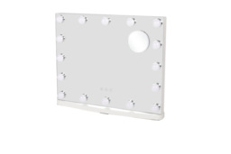 Rectangle Hollywood LED Vanity Mirror with 16 Bulbs