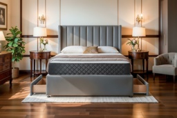 PRICE DROP! Light Grey Plush Divan Bed with Storage & Orthopaedic Mattress - thumbnail 2