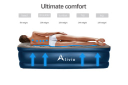 PRICE DROP! Inflatable High Raised Air Bed with Built-in Electric Pump - Single/Double - thumbnail 4