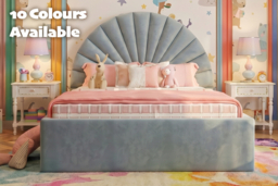 Sweet Dreams Upholstered Kids Bed - 3 Sizes & 10 Colours - thumbnail 6